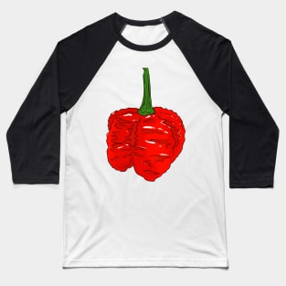 Chilli pepper sticker set habanero jalapeno carolina reaper fatalii Baseball T-Shirt